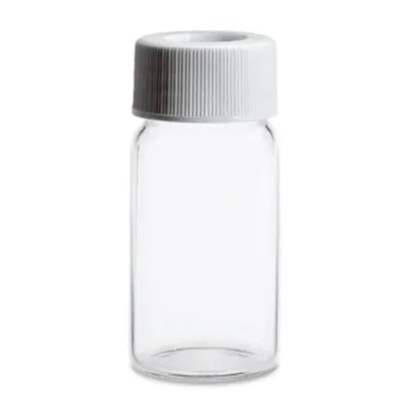 22ml 样品瓶 w/pre-slit PTFE cap+sep 100/pk
