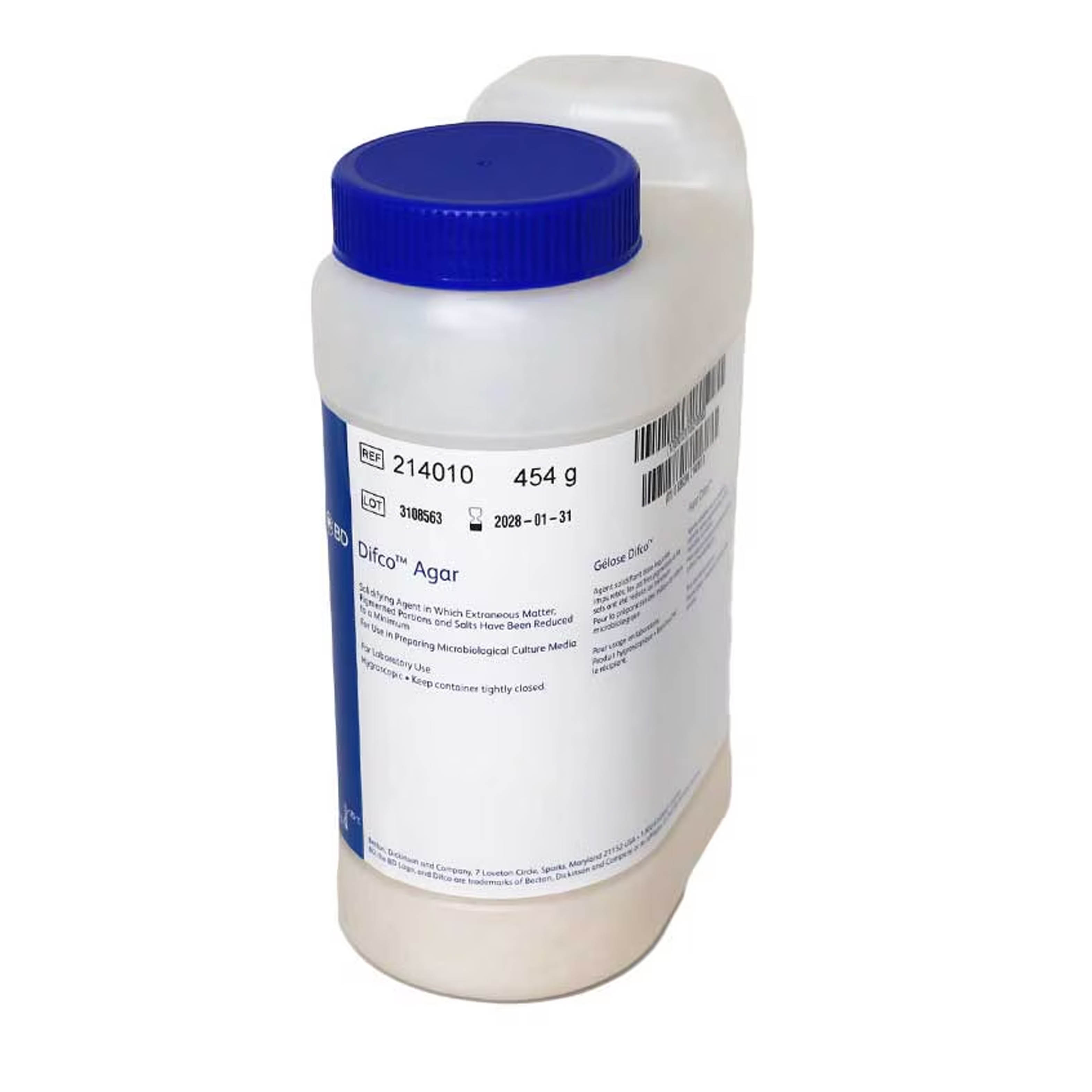 BD Bacto™ 琼脂 瓶装BD Bacto™ Agar, Bottle, 454g