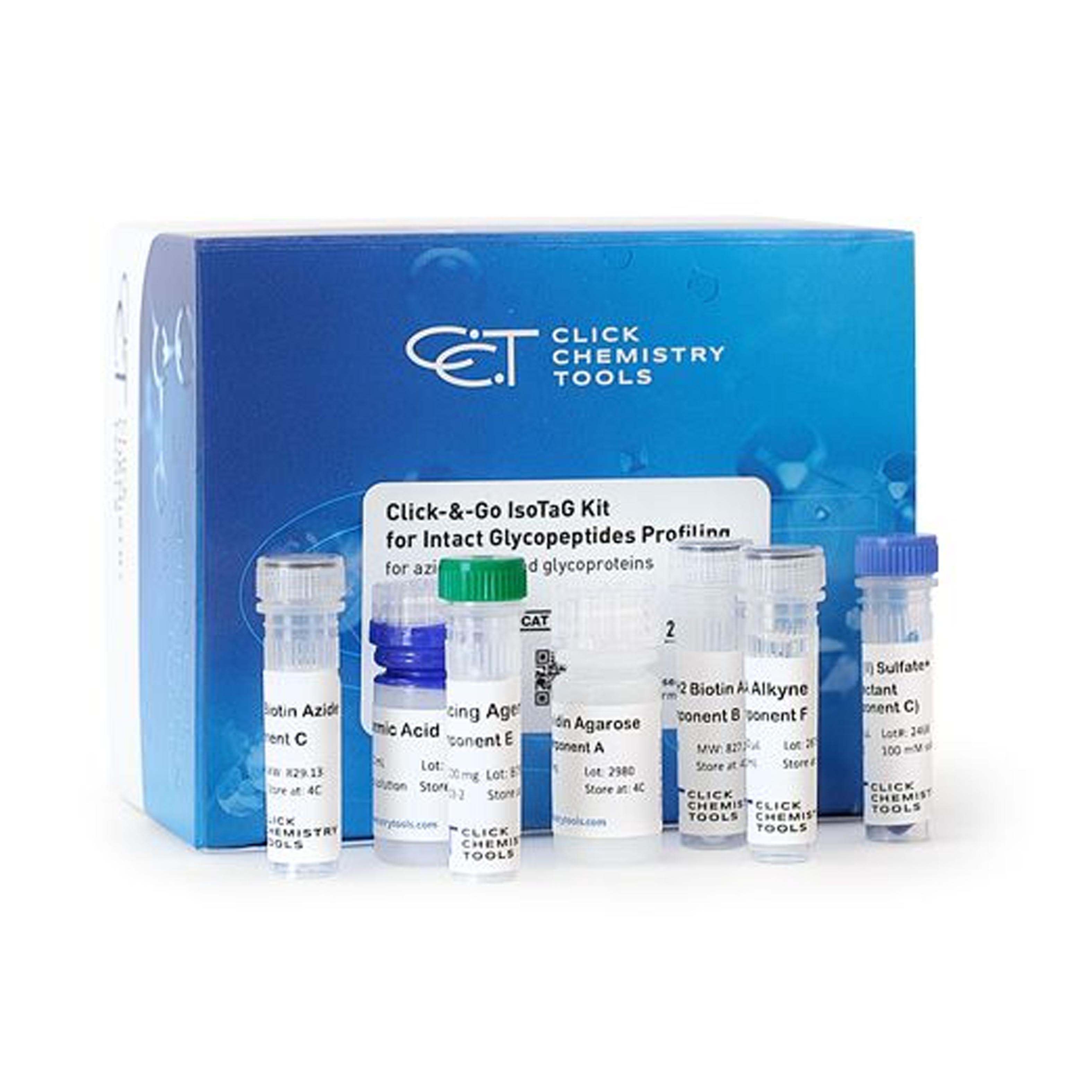Click-&-Go lsoTaG 试剂盒，用于完整糖肽分析(用于鲁氮化物修饰的糖蛋白) Click-&-Go lsoTaG Kit for Intact Glycopeptides Profiling(for azide.modified glycoproteins)