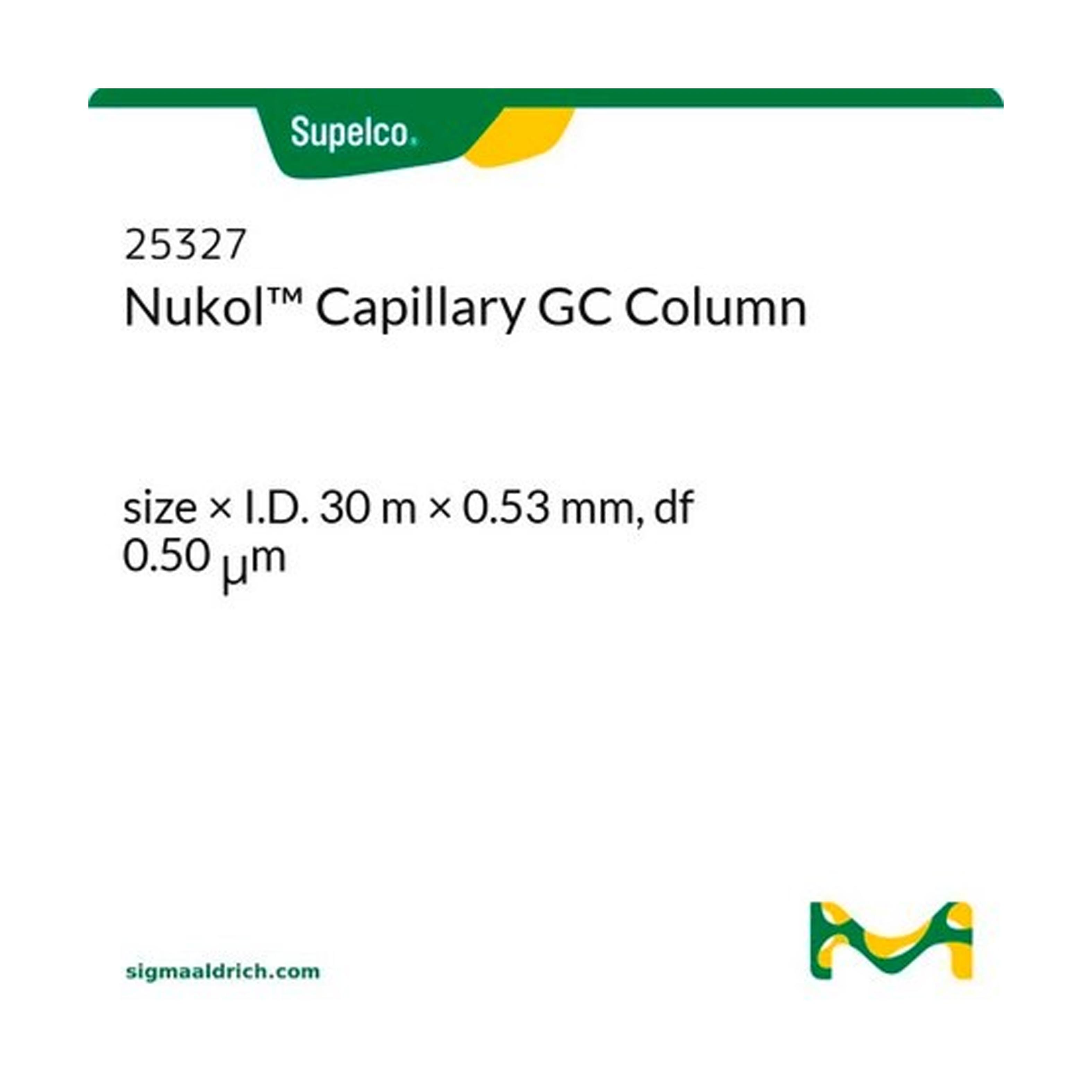 Supelco Nukol 毛细柱 30m*0.53mm*0.5um