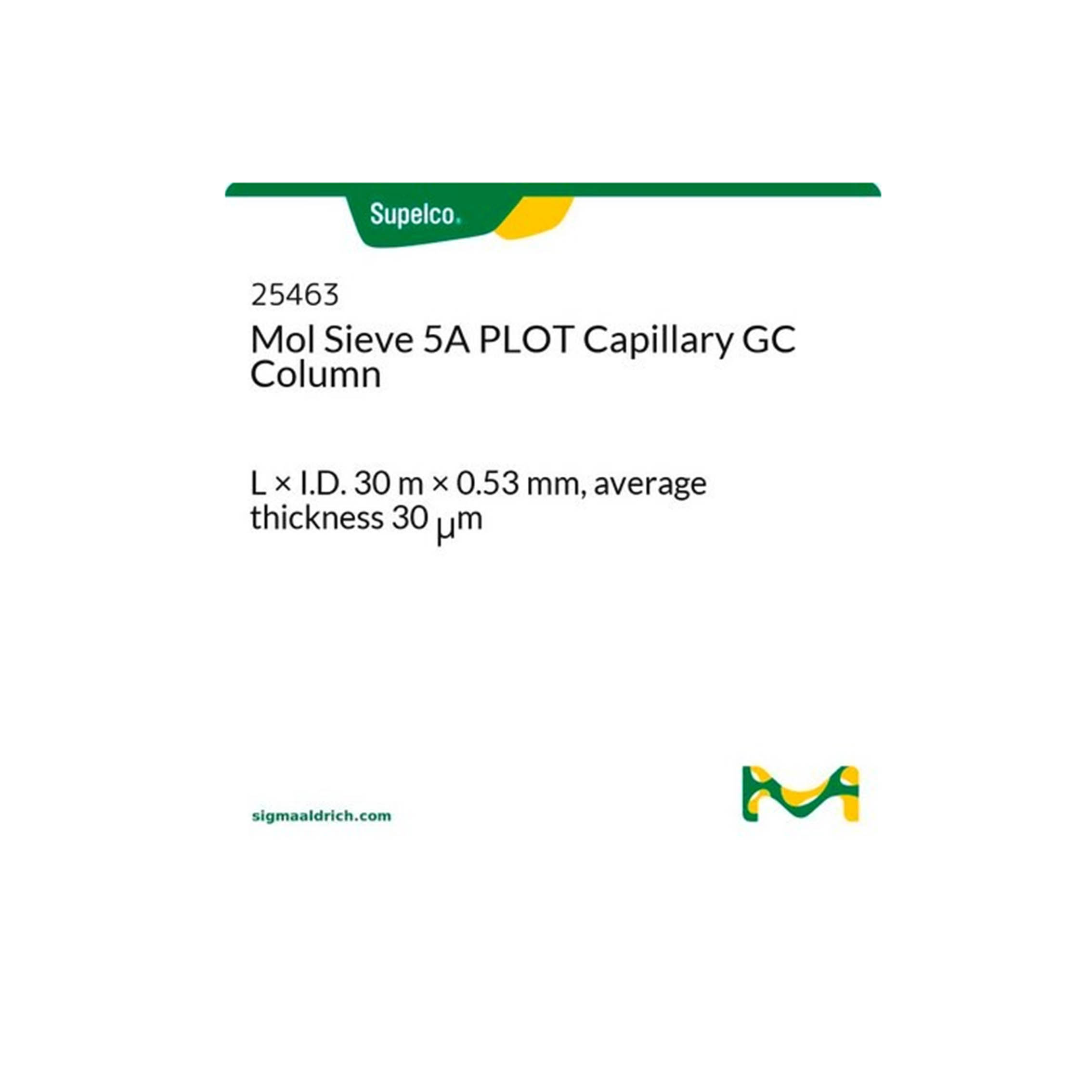 Mol Sieve 5A PLOT毛细柱 30m*0.53mm*30um