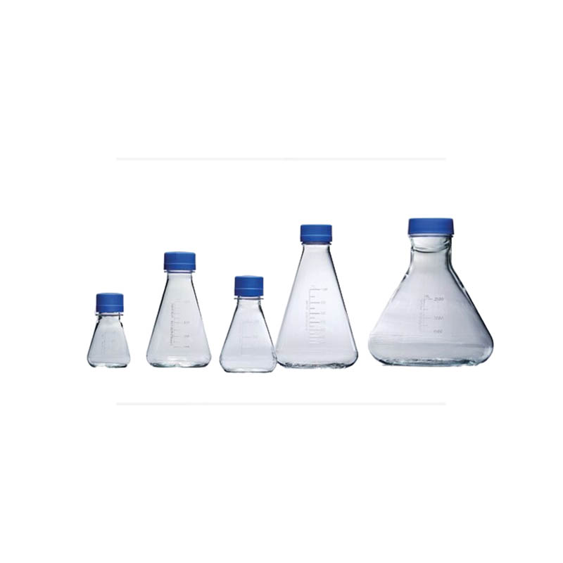 一次性无菌锥形瓶，250ML，平底通气盖，PETG