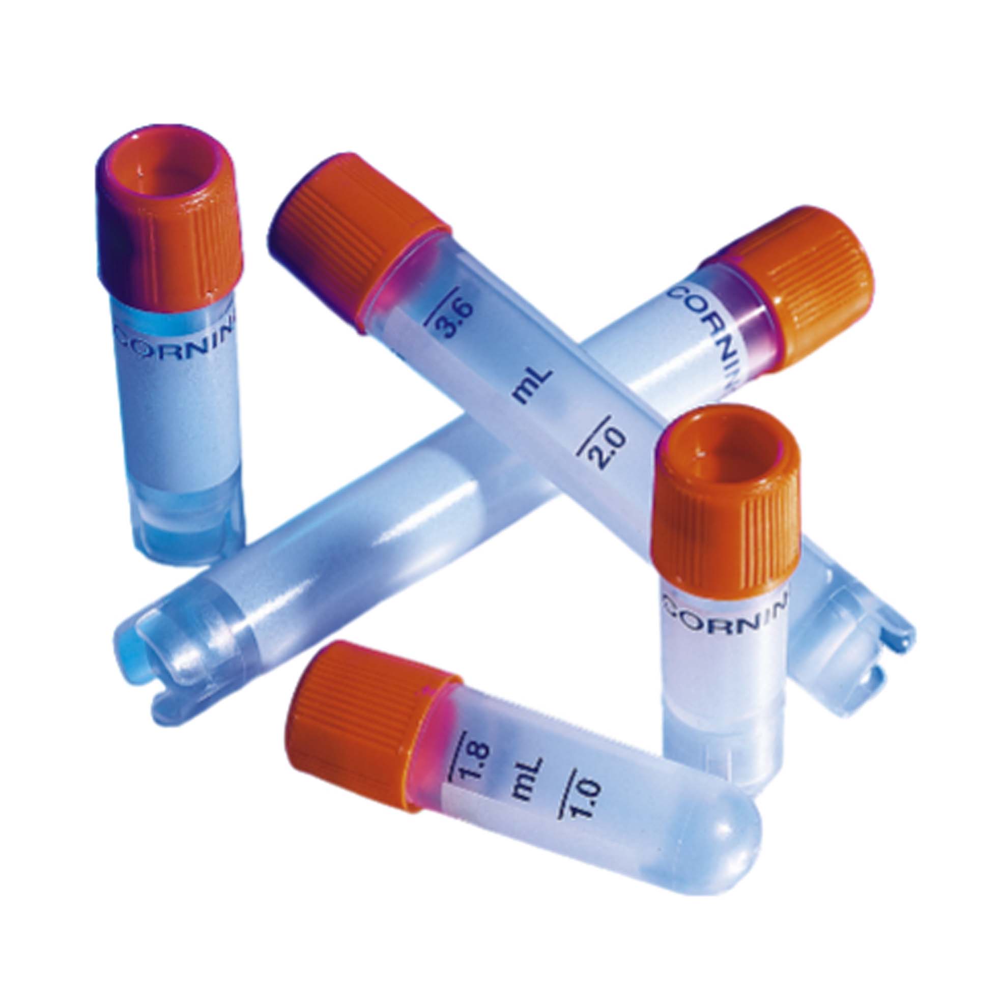 5.0ml可立外旋冻存管 Corning® 5 mL External Threaded Polypropylene Cryogenic Vial, Self-Standing with Round Bottom