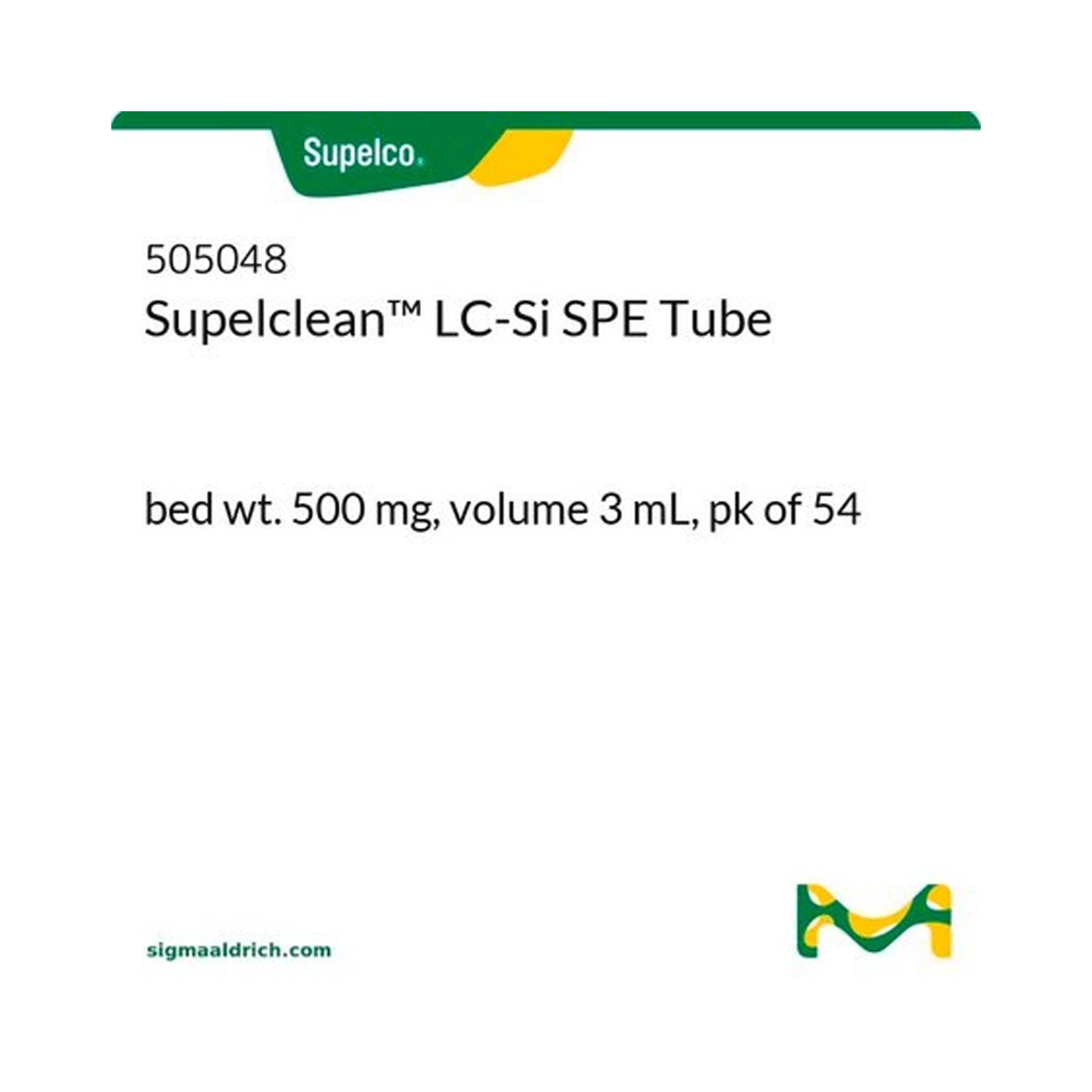 Supelclean LC-Si（硅胶）小柱 500mg/3ml