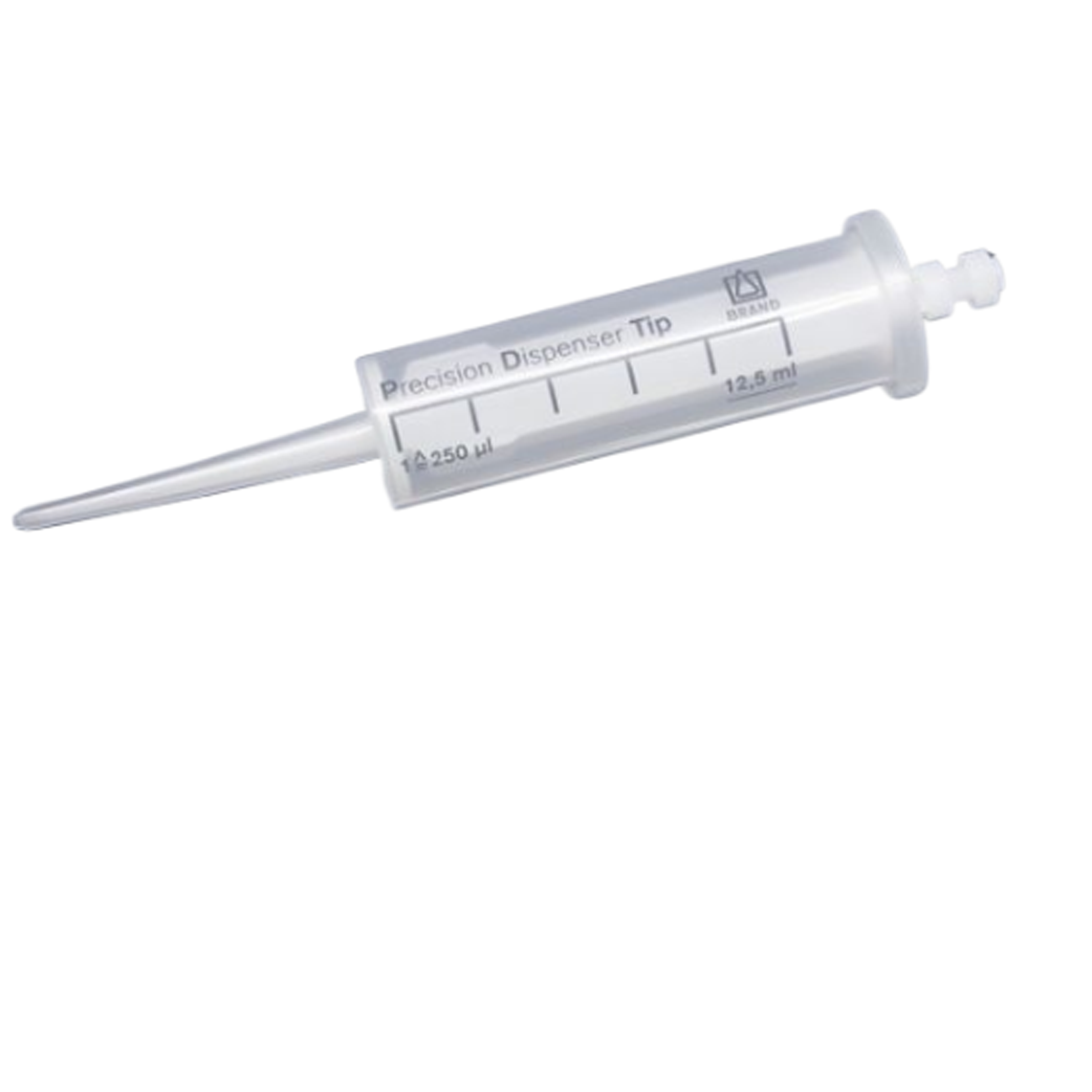 连续分液器吸头PD-吸头II,12.5ml,未灭菌,袋装 BRAND® PD-Tips II volume 12.5 mL, non-sterile, bulk, polypropylene cylinder, high-density polyethylene piston, type encoded