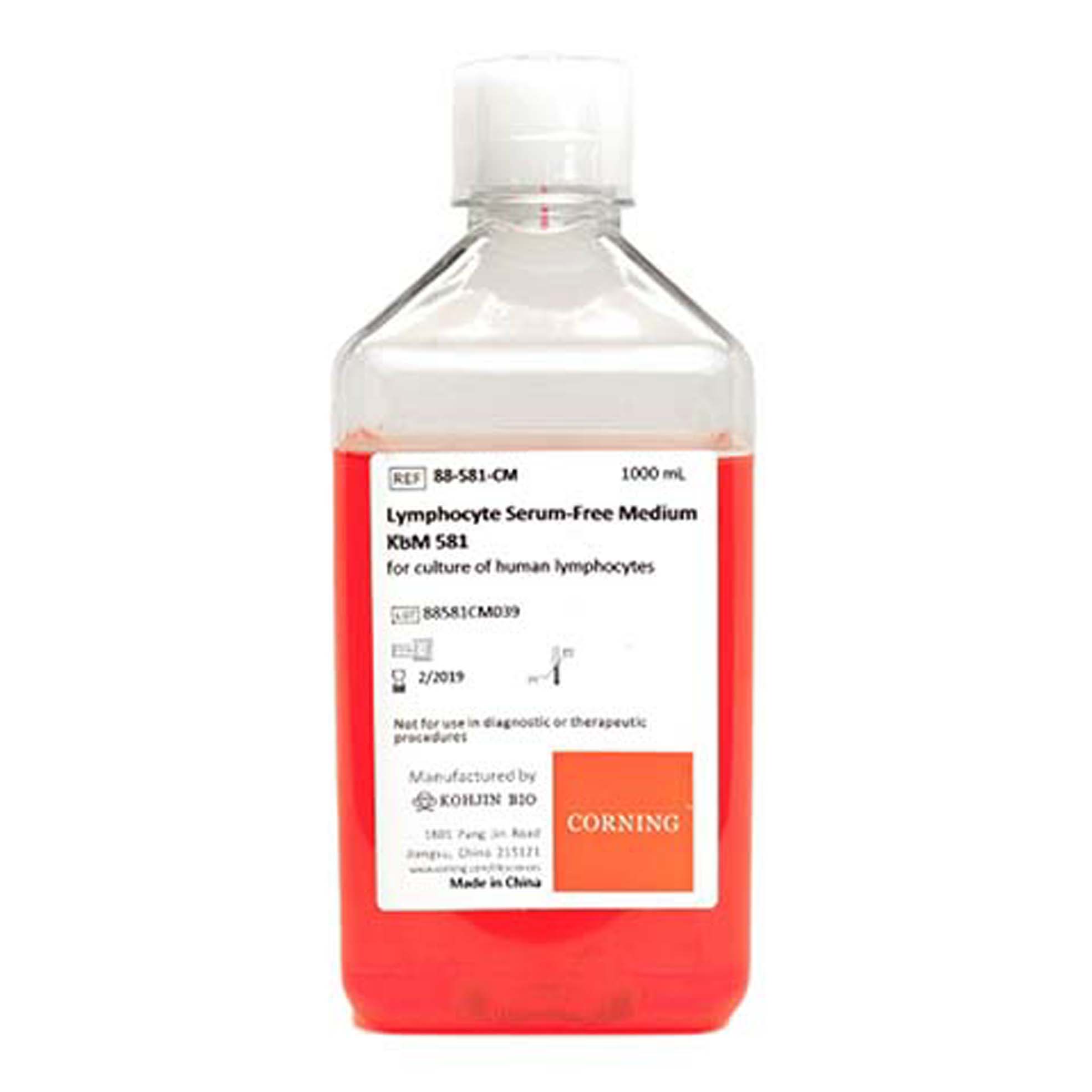 康宁®淋巴细胞无血清培养基，KBM 581 KBM581 Lymphocyte SFM, No Phenol Red or Antibiotics, 1 Liter