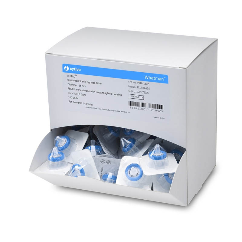 Uniflo PVDF 0.45um针头滤器13 mm 0.22 μm 500/PK