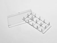 8孔腔室盖玻片-塑料片底（厚度0.175±0.01mm）