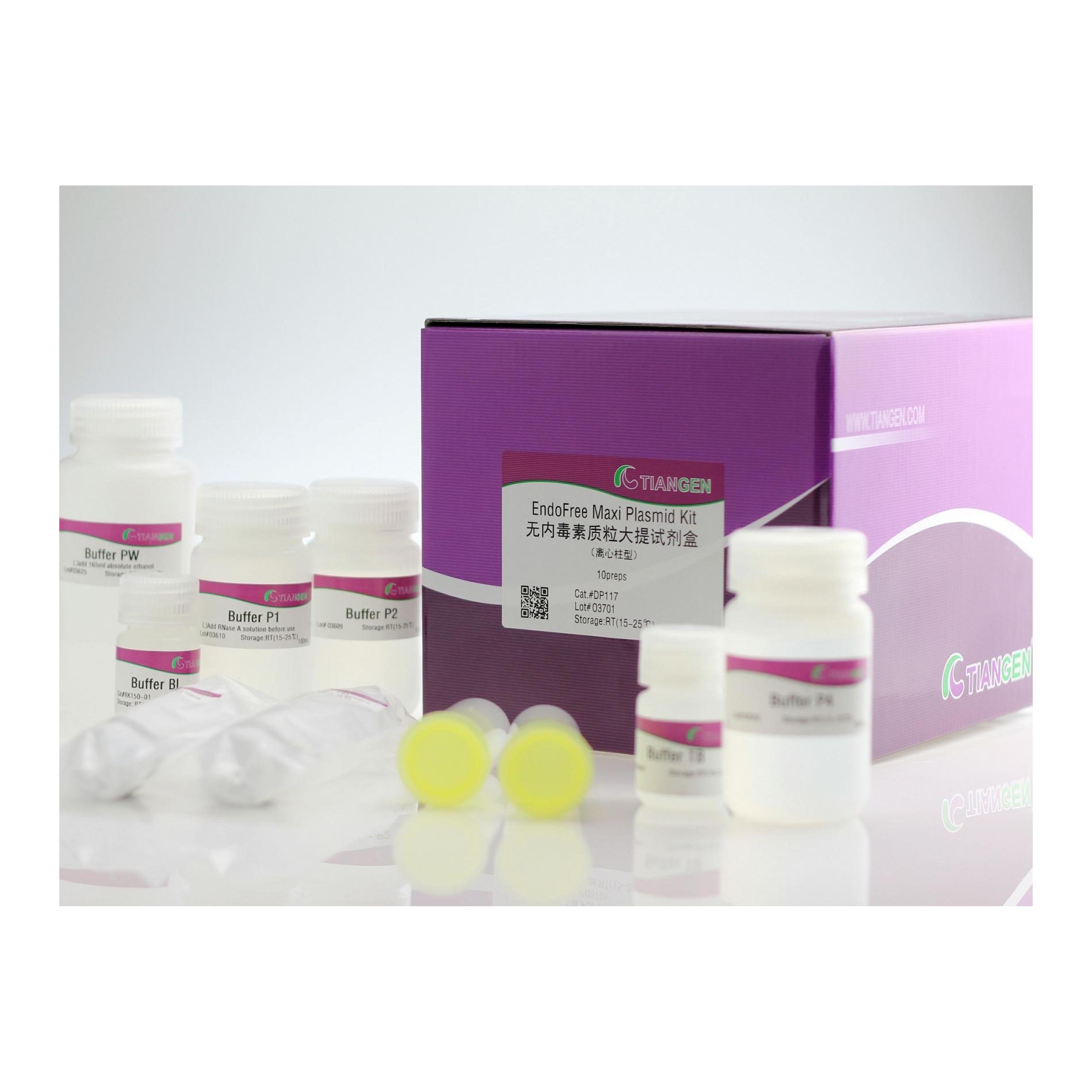 无内毒素质粒大提试剂盒 EndoFree Maxi Plasmid Kit